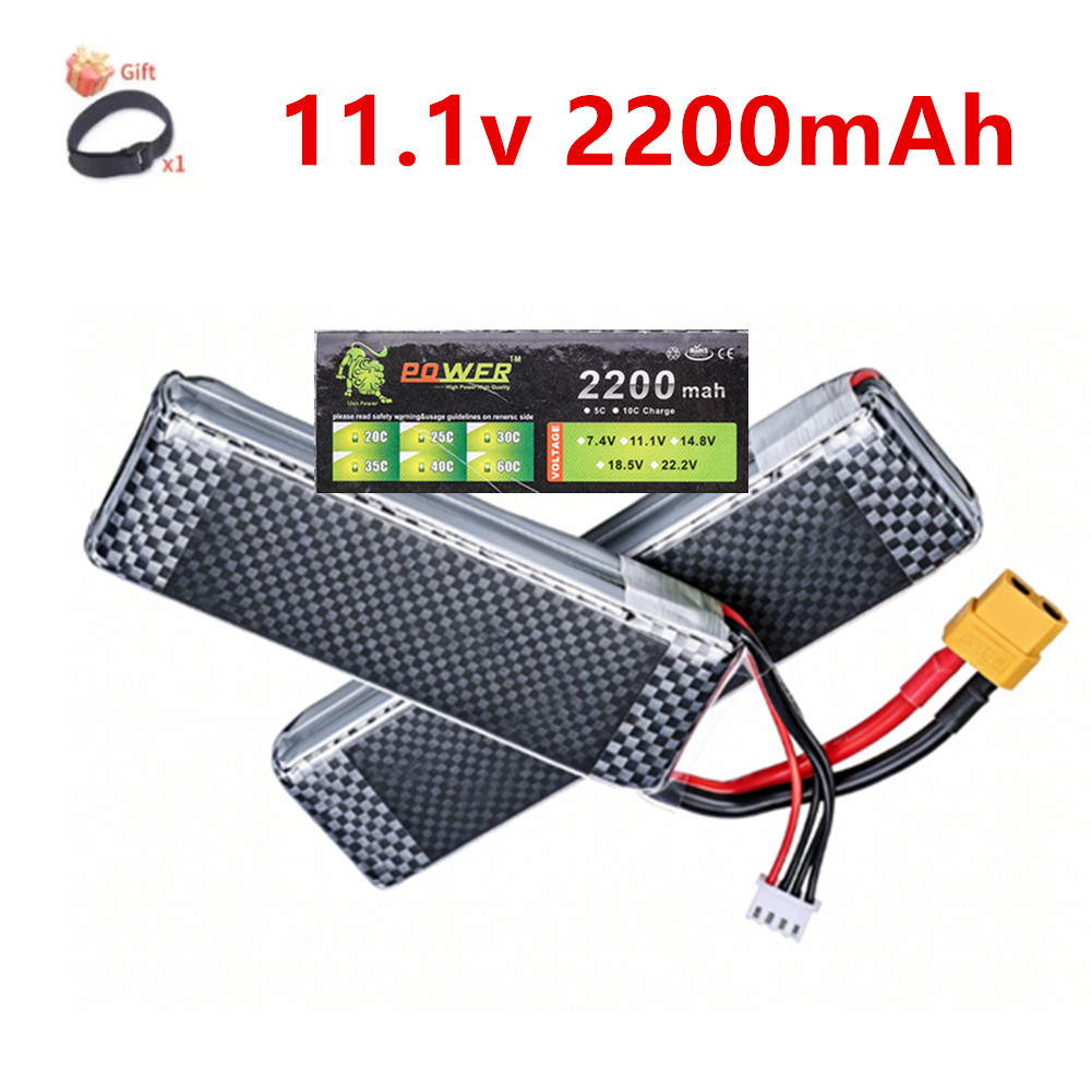 Rc Hobby Helicopter - Baterai Lipo 3S 11.1V 2200mAh 35C