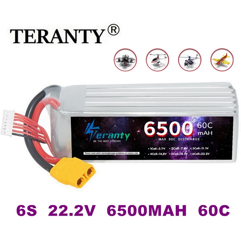 Rc Hobby Tank - TERANTY 6S 22.2V Baterai Lipo 6500mAh