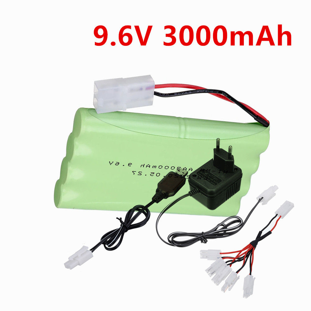 Rc Hobby Tank - Baterai NiMH 9.6V 3000mah atau Pengisi