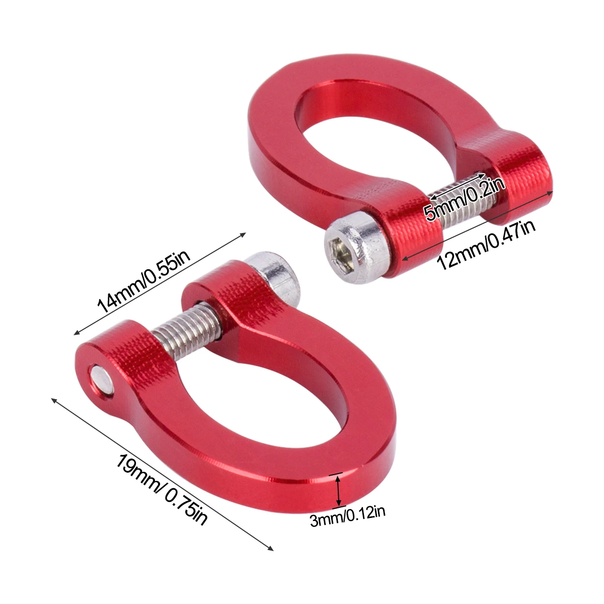 CNC Bumper aluminium d-ring ka - Rc Crawler 4X4 ulasan dan harga