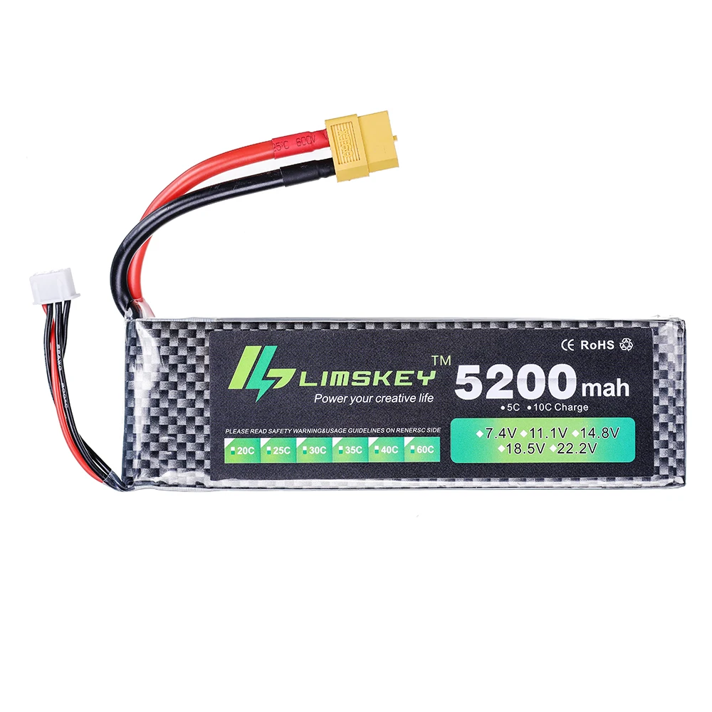 Baterai Limskey Power 7.4V 520 - Rc Hobby Helicopter ulasan dan harga