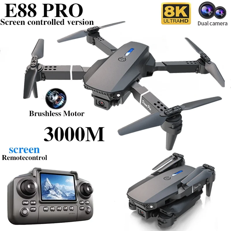 Drone Profesional E88 PRO deng - Rc Hobby Helicopter ulasan dan harga