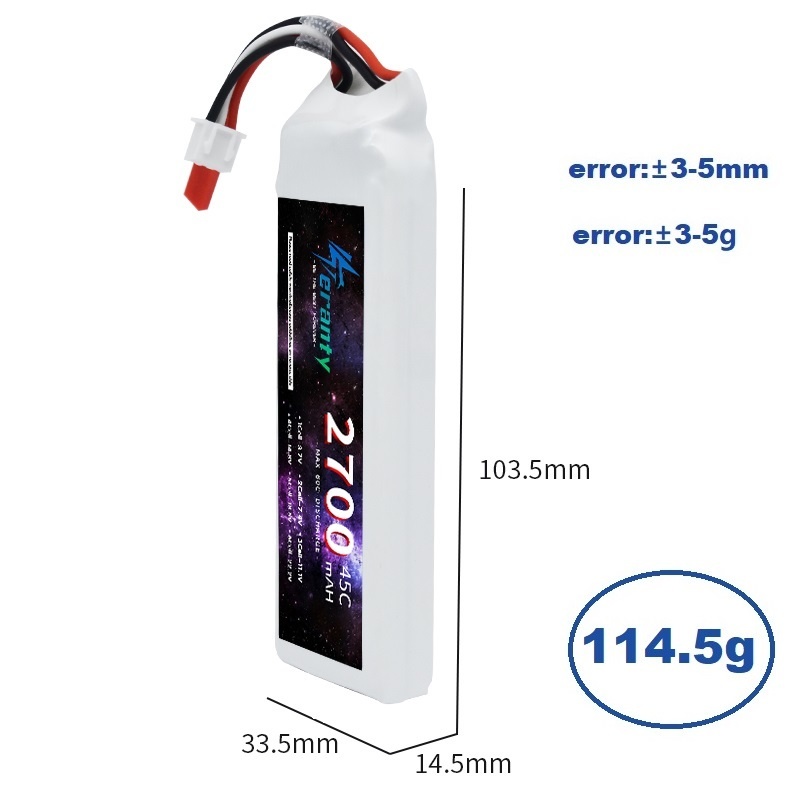 1/3 buah 2S 7.4V baterai Lipo  - Rc Hobby Tank ulasan dan harga