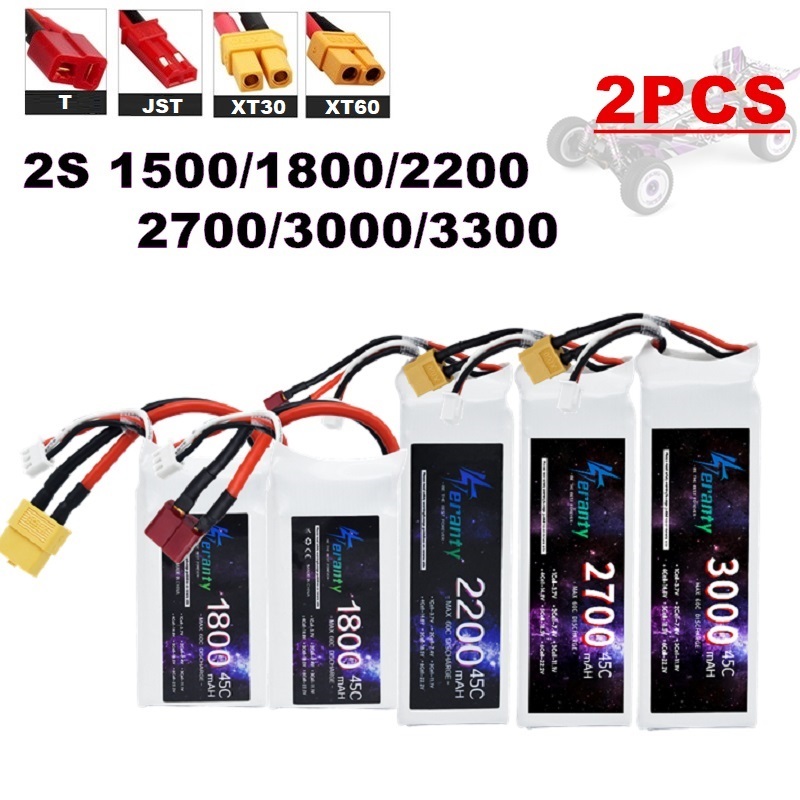 2 buah 7.4V Lipo 2S baterai 15 - Rc Hobby Helicopter ulasan dan harga