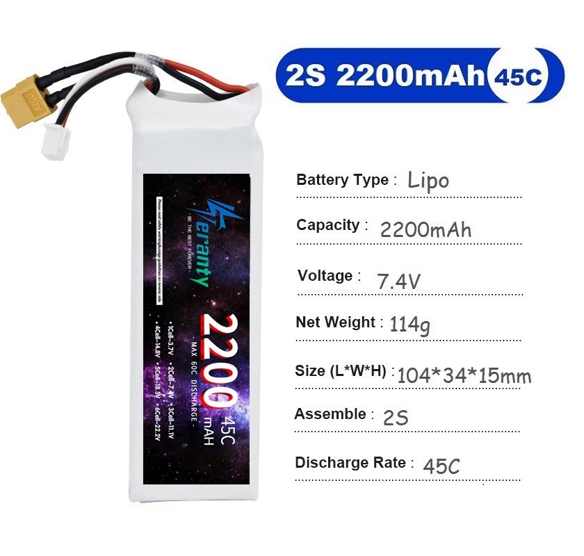 2 buah 7.4V Lipo 2S baterai 15 - Rc Hobby Helicopter ulasan dan harga