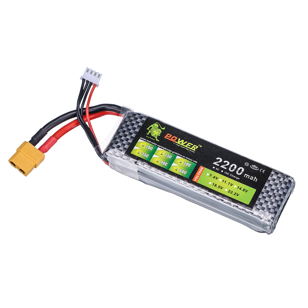 Baterai Lipo 3S 11.1V 2200mAh  - Rc Hobby Helicopter ulasan dan harga