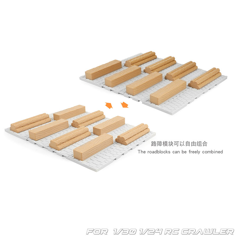 Penghalang Jalan Kayu Simulasi - Rc Hobby Track ulasan dan harga
