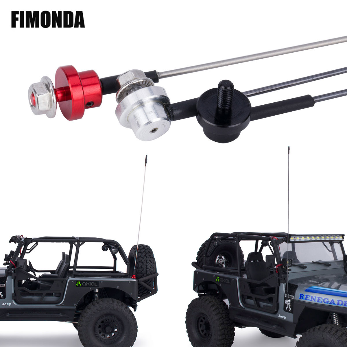 50cm antena simulasi logam dap - Rc Crawler 4X4 ulasan dan harga