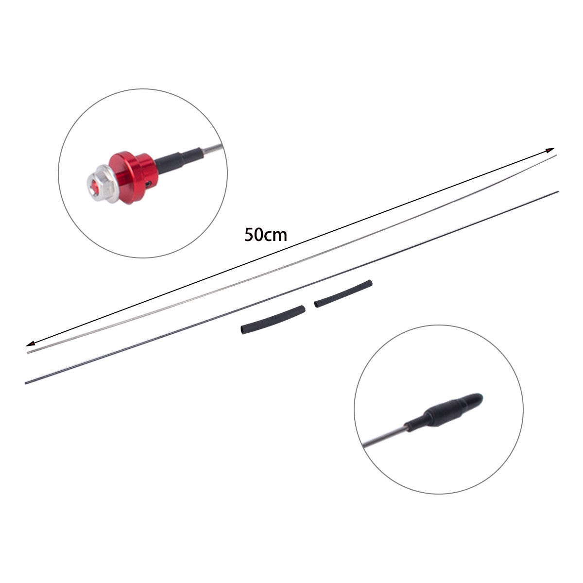 50cm antena simulasi logam dap - Rc Crawler 4X4 ulasan dan harga