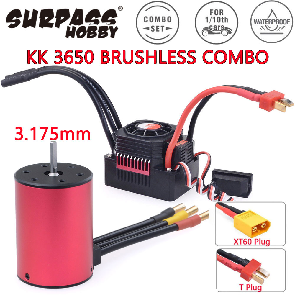 Surpass Hobby KK 3650 Combo Mo - Esc Waterproof 60A ulasan dan harga